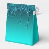 ティール（緑がかった色）ドリッピンググリッタースイーツ16 フェイバーボックス (裏面サイド)