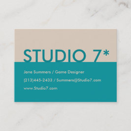 ティール(緑がかった色) – ナチュラルシリーズ 名刺