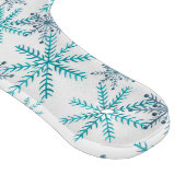 ティール(緑がかった色)ネイビー雪片パタパーソナライズされたーン カッティングボード (角)