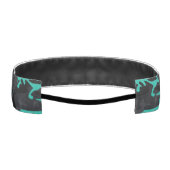 ティール（緑がかった色）ハイライト迷彩柄 アスレチックヘッドバンド (裏面)