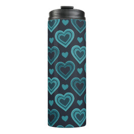 ティール（緑がかった色）ハート タンブラー