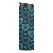 ティール（緑がかった色）ハート タンブラー (回転右)