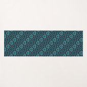 ティール（緑がかった色）ハート ヨガマット (正面(横))