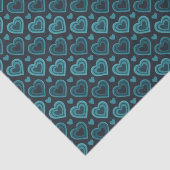 ティール（緑がかった色）ハート 薄葉紙 (詳細)