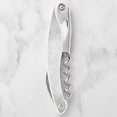 ティール（緑がかった色）バタフライフローラコルクねじ ソムリエナイフ (裏面)