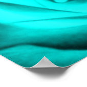 ティール（緑がかった色）バラポスター ポスター (角)