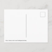 ティール（緑がかった色）バラ金ゴールド結婚式の日付を保存 案内ポストカード (裏面)