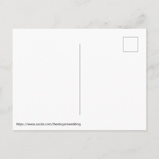 ティール（緑がかった色）バラ金ゴールド結婚式の日付を保存 案内ポストカード (裏面)