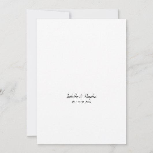 ティール(緑がかった色)バーンドオレンジボホフローラ水の色結婚の 招待状 (裏面)