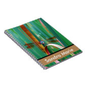 ティール（緑がかった色）パーソナライズされたアイドトンボ ノートブック (右側)