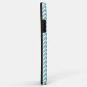 ティール（緑がかった色）パーソナライズされたChevron Case-Mate iPhoneケース iPhone 11 Pro Maxケース (裏面/右)