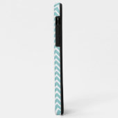 ティール（緑がかった色）パーソナライズされたChevron Case-Mate iPhoneケース iPhone 11 Pro Maxケース (裏面/左)