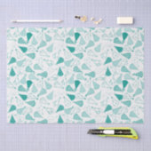 ティール（緑がかった色）パーティー帽子 薄葉紙 (クラフト)