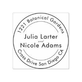 ティール（緑がかった色）パープルイエロー春メドウフラワー結婚ズ ラバースタンプ