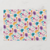 ティール（緑がかった色）パープルイエロー春メドーブリーズメイド メニュー (裏面)