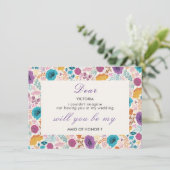 ティール（緑がかった色）パープルイエロー春メドーブリーズメイド メニュー (スタンド正面)