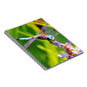 ティール(緑がかった色)&パープルドラゴンフライ ノートブック (右側)