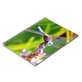 ティール(緑がかった色)&パープルドラゴンフライ ノートブック (左側)