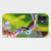 ティール(緑がかった色)&パープルドラゴンフライ Case-Mate iPhoneケース (裏面(横))