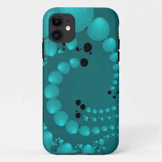 ティール(緑がかった色)パール Case-Mate iPhoneケース (裏面)