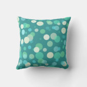 ティール(緑がかった色)ヒトデ模様装飾用クッション クッション (裏面)