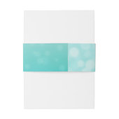 ティール（緑がかった色）ヒトバブルズ結婚の腹バンド 招待状ベリーバンド (裏面例)