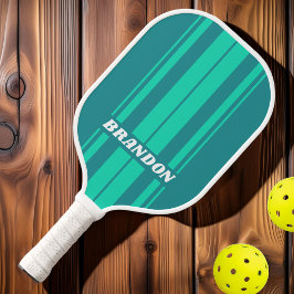 ティール(緑がかった色)ビーチブリーズボーストライプドの名前 ピックルボールラケット