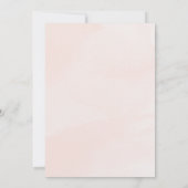 ティール(緑がかった色)ピエレガントンクフローラウォーター結婚カラー 招待状 (裏面)