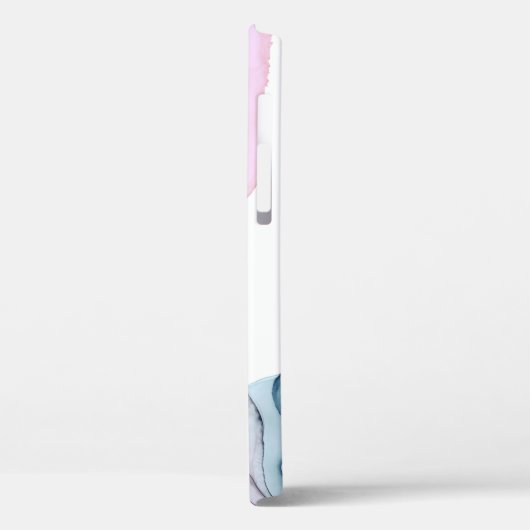 ティール(緑がかった色)&ピンクエテリアアルインキーファンタジートレンディーグラム Case-Mate iPhoneケース (裏面 / 左)