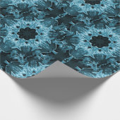 ティール（緑がかった色）フェンス….. ラッピングペーパー (角)