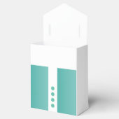 ティール(緑がかった色)フォーマルガウン花嫁🎀メイド・オブ・オーナー(花嫁付き添い人) フェイバーボックス (オープン)