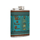 ティール（緑がかった色） フラスク (右)