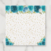 ティール（緑がかった色）フローラブロンドヘアプリンセスSweet sixteen フェイバータグ (裏面)