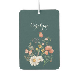 ティール（緑がかった色）フローラ カーエアーフレッシュナー