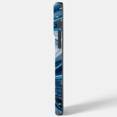 ティール(緑がかった色)ブかわいらしルーアクアターコイズジオードロックケース – Ma Case-Mate iPhoneケース (裏面 / 左)