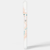 ティール(緑がかった色)&ブラウンパステル Case-Mate iPhoneケース (裏面 / 左)