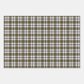 ティール(緑がかった色)、ブラウン、パープルHAMbyWGのプレッドギフトラップ ラッピングペーパーシート (正面3)