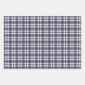 ティール(緑がかった色)、ブラウン、パープルHAMbyWGのプレッドギフトラップ ラッピングペーパーシート (正面3)