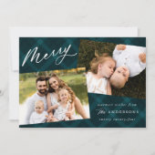 ティール(緑がかった色)ブラシ付きプレイド3写真 シーズンカード (正面)