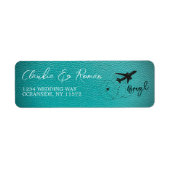 ティール(緑がかった色)ブラジル旅券 ラベル (正面)