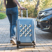 ティール（緑がかった色）ブラックカスタムバスケットボール選手の名前 シール (スーツケースインサイチュ)