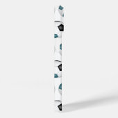 ティール(緑がかった色)ブラックチームスポーツカラーサッカーボール Case-Mate iPhoneケース (裏面 / 右)