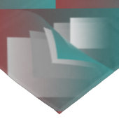 ティール（緑がかった色）ブルゴーニュグレーのページ テーブルクロス (アングル)