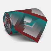 ティール(緑がかった色)ブルゴーニュグレーのページ ネクタイ (ロール)