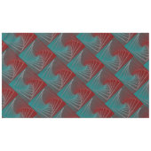 ティール（緑がかった色）ブルゴーニュスピン テーブルクロス (正面(横))