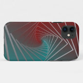 ティール(緑がかった色)ブルゴーニュスピン Case-Mate iPhoneケース (裏面(横))