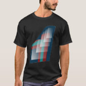 ティール(緑がかった色)ブルゴーニュブルー Tシャツ (正面)