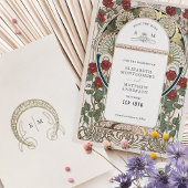 ティール(緑がかった色)ブルゴーニュ日付金ゴールド結婚の 箔招待状