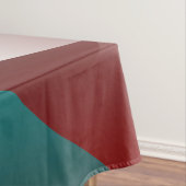 ティール（緑がかった色）ブルゴーニュ白 テーブルクロス (インサイチュ)