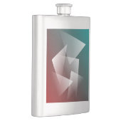 ティール（緑がかった色）ブルゴーニュ白 フラスク (右)